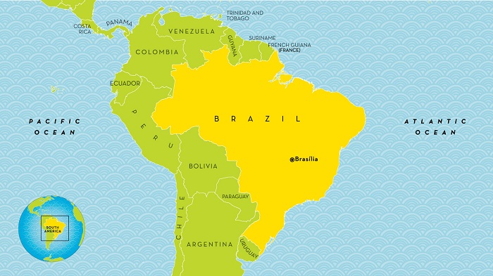 Brazil nước có diện tích lớn thứ 5 thế giới
