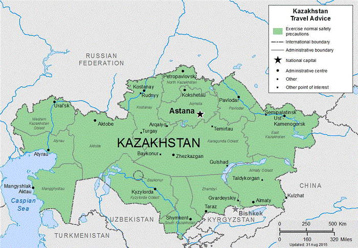 Kazakhstan nước có diện tích lớn thứ 9 thế giới