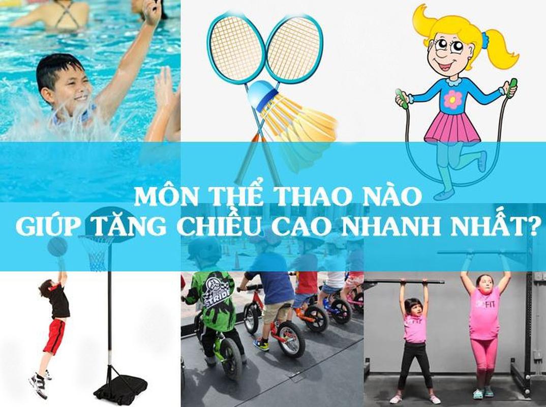 Các môn thể thao giúp bé tăng chiều cao vượt trội